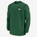 New York Jets Sideline Logo Coach Men’s Nike NFL Long-Sleeve Top
