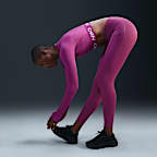Leggings de cintura alta sin costura delantera de 7/8 para mujer Nike Universa