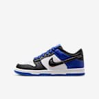Nike Dunk Low SE Big Kids' Shoes - White/Racer Blue/Terra Blush/Black