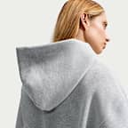 Sudadera con gorro Nike Sportswear oversized cropped Henley de tejido Fleece para mujer Phoenix