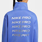 Nike Pro Women's Cropped Half-Zip Top