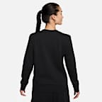 เสื้อวอร์มคอกลมผู้หญิง Nike Sportswear Club Fleece