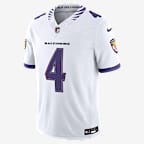 Zay Flowers Baltimore Ravens Men's Nike Dri-FIT NFL Limited Jersey - White