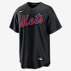 Starling Marte New York Mets Men's Nike MLB Replica Jersey - Black