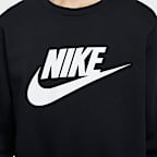 Nike Sportswear Club Men's Graphic Fleece Crew-Neck Sweatshirt