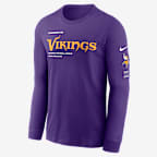 Minnesota Vikings Play To Win Essential Men's Nike NFL Long-Sleeve T-Shirt