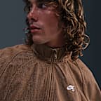 Nike SB Denim-løbejakke med lynlås i fuld længde