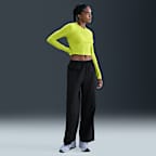 Playera de manga larga slim cropped para mujer Nike Sportswear Chill Knit