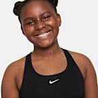 Nike Swoosh Girls' Sports Bra (Extended Size)
