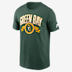Playera Nike de la NFL para hombre Green Bay Packers Rewind Front And Back Hit Essential - Verde
