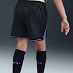 F.C. Barcelona 2025/26 Stadium Away Younger Kids' Kobe Football Replica 3-Piece Kit