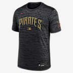 Pittsburgh Pirates City Connect Velocity Men's Nike Dri-FIT MLB T-Shirt - Black