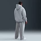 Hoodie de lã cardada com fecho completo Nike Solo Swoosh para homem