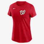 Playera Nike de la MLB para mujer Dylan Crews Washington Nationals Fuse - Rojo