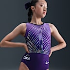 Leotardo Purple Reign Nike Gymnastics