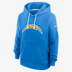 Los Angeles Chargers Sideline Women's Nike Dri-FIT NFL Pullover Hoodie - Blue