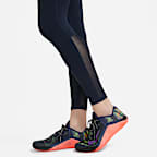 Nike Pro Women's Mid-Rise Mesh-Panelled Leggings