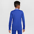 Nike Academy Big Kids' Dri-FIT Long-Sleeve 1/4-Zip Soccer Drill Top