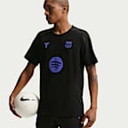 Playera de fútbol de manga corta de tejido Knit Kobe Dri-FIT ADV para hombre FC Barcelona Strike Elite Away