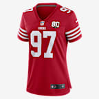 Nick Bosa San Francisco 49ers 80th Anniversary Women's Nike NFL Game Jersey - Scarlet
