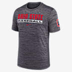 Ohio State Buckeyes Velocity Baseball Wordmark Stack Men's Nike Dri-FIT College T-Shirt - Black
