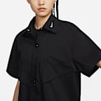 Nike Sportswear Collection Women's Woven Short-Sleeve Top