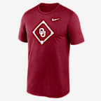 Oklahoma Sooners Legend Baseball Icon Men's Nike Dri-FIT College T-Shirt - Crimson
