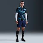 Inter Milan Academy Pro Nike Dri-FIT mérkőzés előtti, rövid ujjú férfi futballfelső