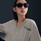 ナイキ スポーツウェア フェニックス フリース ウィメンズ オーバーサイズド Vネック クロップド トップ