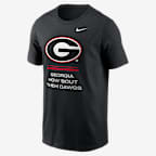 Playera universitaria Nike Dri-FIT para hombre Georgia Sideline - Negro