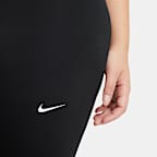 Leggings con paneles de malla de tiro medio cropped para mujer Nike Pro (talla grande)