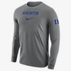 Duke Men's Nike College Long-Sleeve T-Shirt - Dark Grey Heather