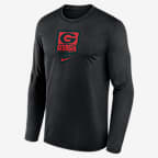 Georgia Courtside Men's Nike Dri-FIT College Long-Sleeve T-Shirt - Black