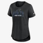 Nike Fashion (NFL Carolina Panthers) Women's T-Shirt - Black Heather