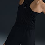 กางเกงวิ่งขาสั้นเอวปานกลางมีซับในผู้หญิง Dri-FIT Nike Tempo