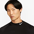 Nike Pro Men's Dri-FIT Fitness Mock-Neck Long-Sleeve Top