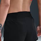 나이키 원 스우시 여성 드라이 핏 미드라이즈 루즈 3인치 브리프 라인드 러닝 쇼츠