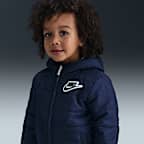 Nike Toddler Reversible Puffer / Fleece Jacket - Midnight Navy