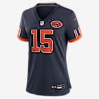 Rome Odunze Chicago Bears Rivalries Collection Women's Nike NFL Game Jersey - Navy