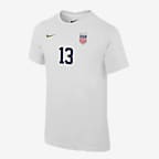 Alex Morgan USWNT Big Kids' Nike Soccer T-Shirt - White