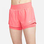 Nike Dri-FIT One Women's Mid-rise 8cm (approx.) 2-in-1 Shorts