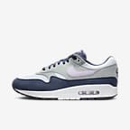 Nike Air Max 1-sko til mænd - Football Grey/Thunder Blue/Light Pumice/Lilac Bloom