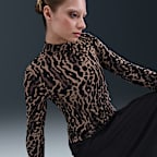 T-shirt Slim Fit a manica lunga Nike Sportswear Chill Knit – Donna