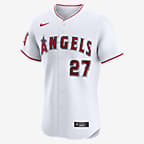 Mike Trout Los Angeles Angels Men's Nike Dri-FIT ADV MLB Elite Jersey - White