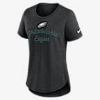 Philadelphia Eagles Script Women's Nike NFL T-Shirt - Black