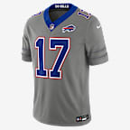 Josh Allen Buffalo Bills Men's Nike Dri-FIT NFL Limited Jersey - Grey