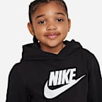 Conjunto de sudadera con gorro para niños talla chica Nike Sportswear Club Fleece