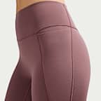 Nike Universa Women's High-Waisted 7/8 Leggings with No Front Seam