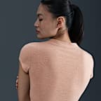 ナイキ スポーツウェア チル ニット ウィメンズ タイト ショートスリーブ クロップド モックネック トップ