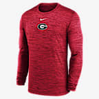 Georgia Sideline Velocity Men's Nike Dri-FIT College Long-Sleeve T-Shirt